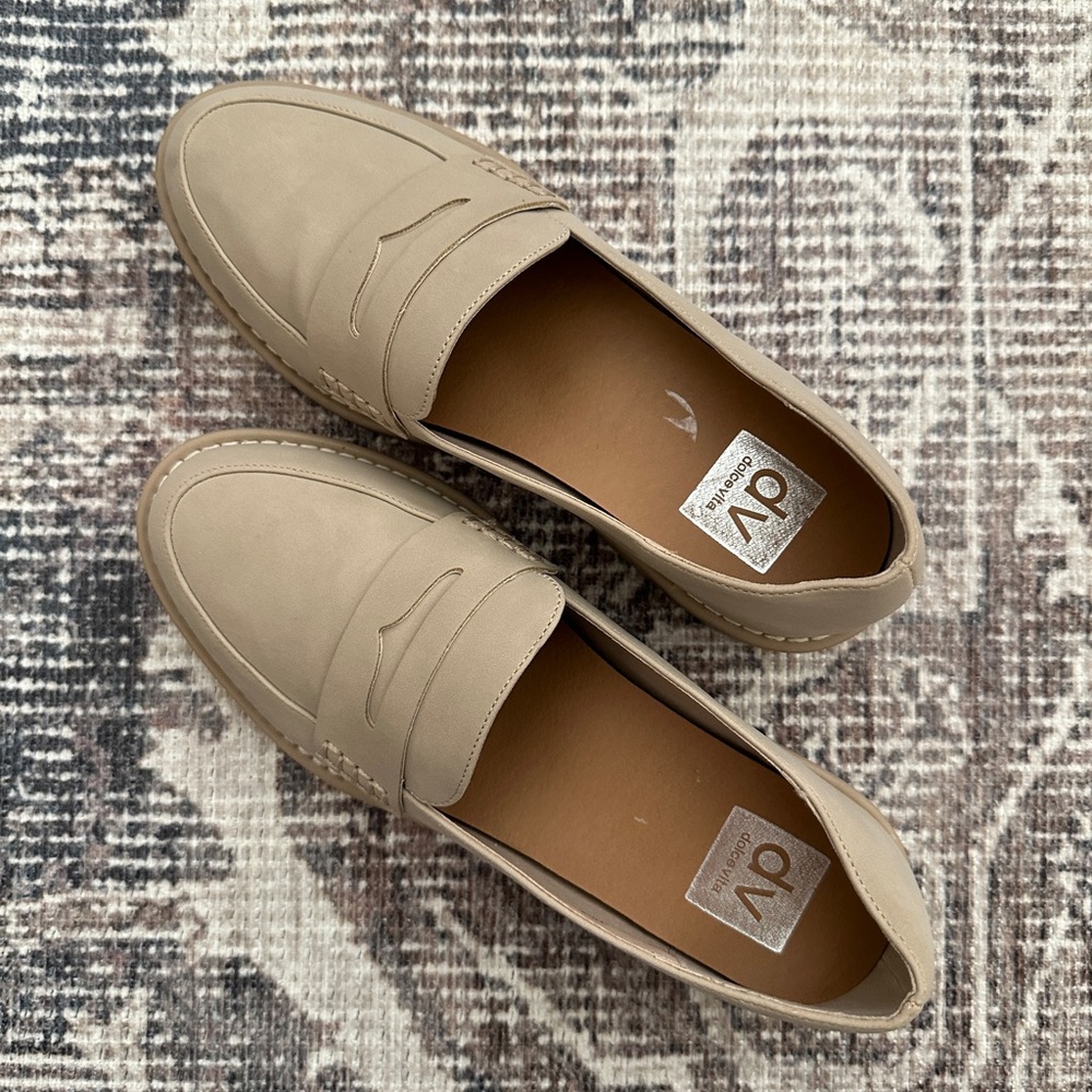 Dolce Vita Chunky Cream Colored Loafers